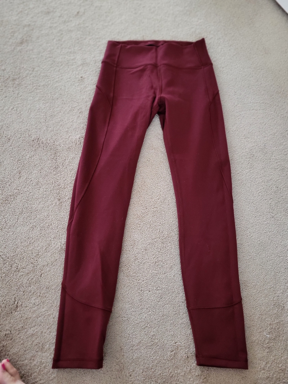 lululemon athletica Burgundy Leggings